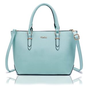 yzaoll large totes purses for women crossbody satchel bags artificial leather women’s top-handle handbags,iceblue