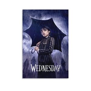 wednesday tv series poster canvas wall art living room posters 12x18inch(30x45cm)