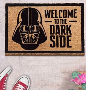 atsbh darth vader welcome home doormat, new home gifts, welcome to the dark side, door mat, starwars doormat funny doormat welcome mat outdoor mat. 16×24 inch