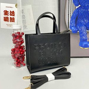 Qiayime Protect Black Women Purse Ladies Fashion PU Leather Top Handle Handbag Shoulder Satchel bag Tote Crossbody (black)