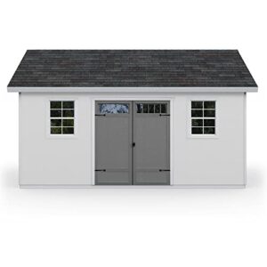 handy home products scarsdale 10×16 do-it-yourself wooden storage shed
