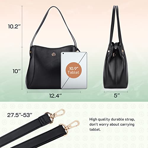 Missnine Hobo Bags for Women PU Leather Purse Fashion Crossbody Handbag Chic Tote Bag with Adjustbale Shoulder Strap