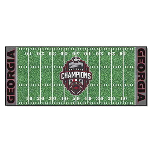 FANMATS University of Georgia 2022-23 National Champions Field Runner Mat - 30in. x 72in.