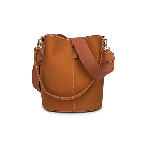 Bucket Bag for Women, Leather Bucket Designer Handbag Purses, Lady Totes Hobo Bags, with Shoulder Strap, for Work Daily