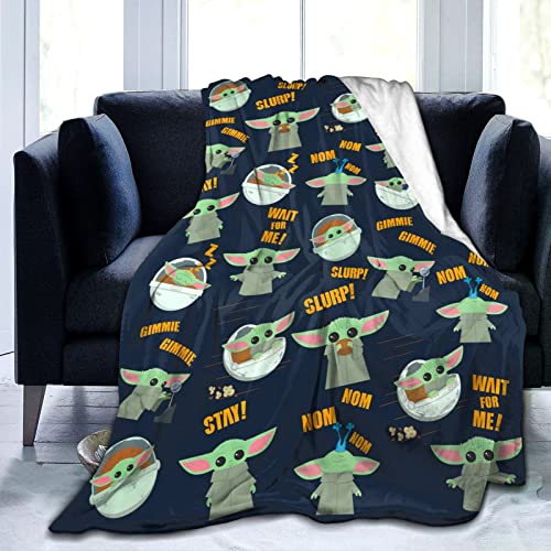 Super Soft Blanket Throw Flannel Fleece Blankets Comfortable Warm Bedding Gifts for Kids Adults Sofa Bed Living Room 50"X40"