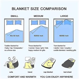 Super Soft Blanket Throw Flannel Fleece Blankets Comfortable Warm Bedding Gifts for Kids Adults Sofa Bed Living Room 50"X40"