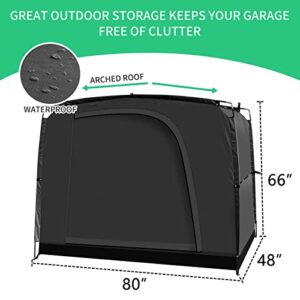 Bike Storage Tent Portable Shed Cover for Bikes, Lawn Mower, Garden Tools, Waterproof Outdoor Backyard Storage Tent Shelter