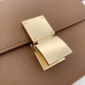 OOHOO Small Square Satchel Purse for Women Crossbody Clutch Retro Shoulder Bag Classic Fashion Handbags with Adjustable Strap