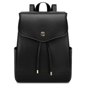 Missnine Small Backpack Purse for Women Fashion PU Leather Mini Backpack Girls Ladies Travel Bag Casual Daypack Black