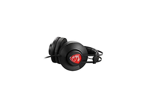 MSI H991 Wired PC Gaming Headset, Built-in Microphone, Noise Cancellation, in-Line Control, Ergonimic Design, Adjustable Headband, Notebook/PC/Mobile