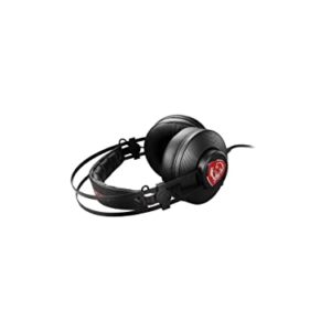 MSI H991 Wired PC Gaming Headset, Built-in Microphone, Noise Cancellation, in-Line Control, Ergonimic Design, Adjustable Headband, Notebook/PC/Mobile