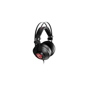 MSI H991 Wired PC Gaming Headset, Built-in Microphone, Noise Cancellation, in-Line Control, Ergonimic Design, Adjustable Headband, Notebook/PC/Mobile