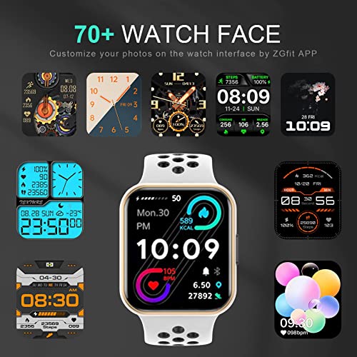 2023 Smart Watch,Fitness Activity Tracker 1.72"Touch Screen Fitness Watch with Heart Rate Sleep Monitor,Blood Oxygen,Step Counter for Men Women Kids 3ATM Waterproof Smartwatch Sports for iOS Android