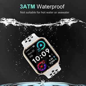 2023 Smart Watch,Fitness Activity Tracker 1.72"Touch Screen Fitness Watch with Heart Rate Sleep Monitor,Blood Oxygen,Step Counter for Men Women Kids 3ATM Waterproof Smartwatch Sports for iOS Android