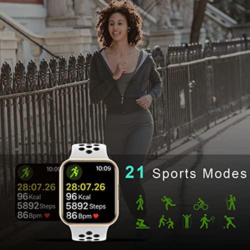 2023 Smart Watch,Fitness Activity Tracker 1.72"Touch Screen Fitness Watch with Heart Rate Sleep Monitor,Blood Oxygen,Step Counter for Men Women Kids 3ATM Waterproof Smartwatch Sports for iOS Android