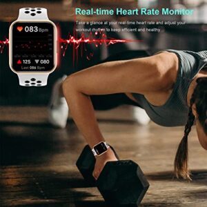 2023 Smart Watch,Fitness Activity Tracker 1.72"Touch Screen Fitness Watch with Heart Rate Sleep Monitor,Blood Oxygen,Step Counter for Men Women Kids 3ATM Waterproof Smartwatch Sports for iOS Android