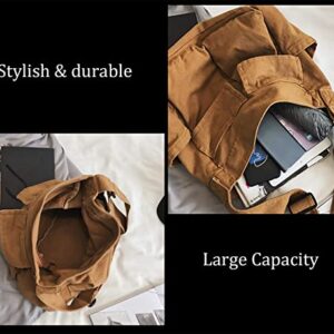 Women's Canvas Hobo Bag Large Crossbody Messenger Bag with Multiple Pockets Shoulder Shoulder Tote Bag for Men Green