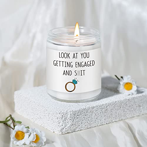 LEADO Scented Candles - Engagement Gifts for Couples - Engagement Gift, Funny Engagement Gifts for Women, Friends, Fiance, Bride, Newly Engaged Gifts, Unique Engagement Gifts - Engaged Gifts for Her