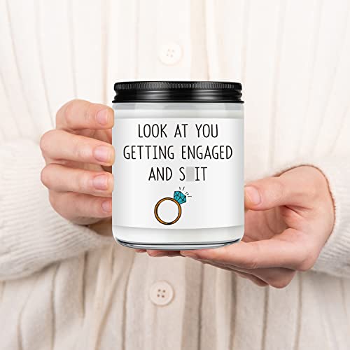 LEADO Scented Candles - Engagement Gifts for Couples - Engagement Gift, Funny Engagement Gifts for Women, Friends, Fiance, Bride, Newly Engaged Gifts, Unique Engagement Gifts - Engaged Gifts for Her