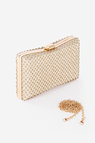 BABEYOND Rhinestone Clutch Evening Bag - Women's Glitter Bling Crossbody Purses for 1920s Party Prom Wedding