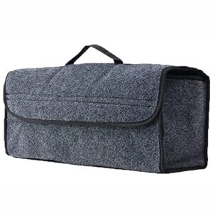 Large Anti Slip Compartment Boot Storage Organizer Tool Bag Car Storage Bag Car Trunk Organizer Soft Felt Storage Box