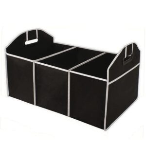 Car Trunk Storage Box Oversized Foldable Storage Box with Compartment Car Seat Storage Bag Storage Bag Car Accessories (Svart 50x32.5x32.5cm)