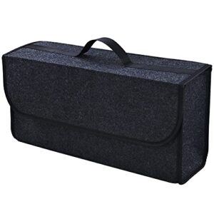 car trunk storage box car storage box cargo box trunk bag storage organizer multi-pocket (argento 50 * 15.5 * 24cm)