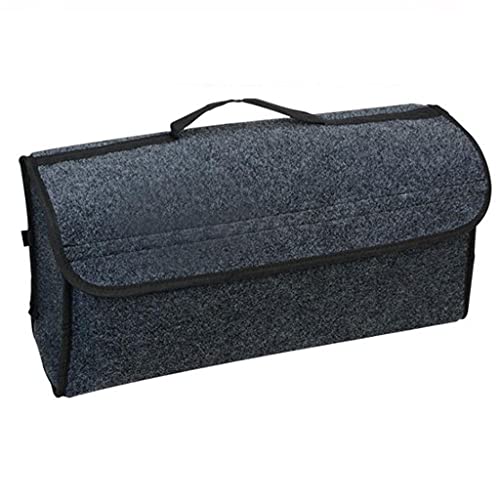 Car Trunk Storage Bag Foldable Felt Car Trunk Storage Box Travel Luggage Tool Neat Car Shape Gray Car Storage Box