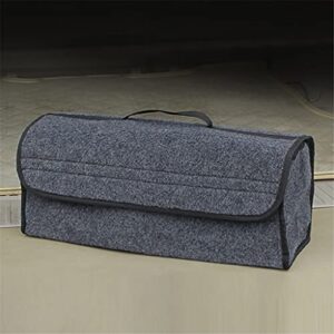 Car Trunk Storage Bag Foldable Felt Car Trunk Storage Box Travel Luggage Tool Neat Car Shape Gray Car Storage Box