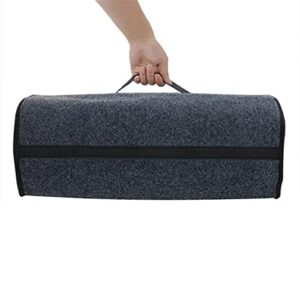 Car Trunk Storage Bag Foldable Felt Car Trunk Storage Box Travel Luggage Tool Neat Car Shape Gray Car Storage Box