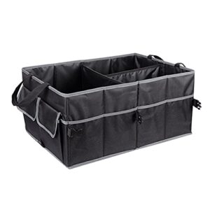 car trunk organizer car soft felt storage box cargo container box trunk bag stowing tidying holder multi-pocket
