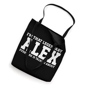 Alex Personal Name Funny Alex Tote Bag