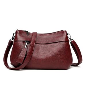 ediwer crossbody bag for women stylish vintage shoulder bag waterproof satchel multi-pockets handbag with detachable strap