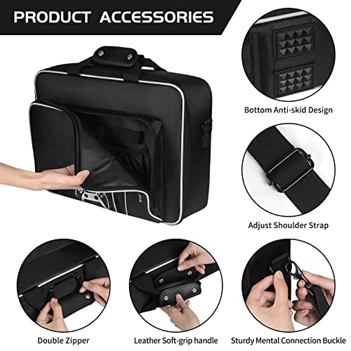 Alltripal Carrying Case Compatible with PlayStation 5 Console, Case Travel Bag & Protective Shoulder Storage Bag Compatible with PS5 Disc/Digital Edition Headset/Controller/Stand/Game Cards & More