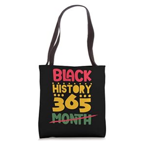 black history month 24/7/365 african american pride tote bag
