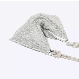 Glitter Rhinestone Purse for Women Fashion Crystal Evening Clutch Bag Sparkly Hobo Bag