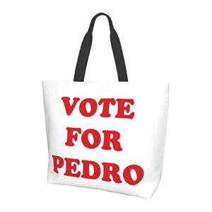 coirtbom vote for pedro 2024 tote bag ladies cute shopping bag large capacity shoulder bag work fit fashion handbag organizer