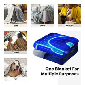 Trendy Blanket, Ultra-Soft Warm Cozy Fleece Throw Blanket, Smooth Fuzzy Flannel Plush Blankets for Bed Sofa Gift Home50 x40