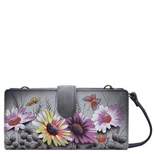 anna by anuschka bi-fold wallet with strap, multicolor