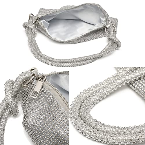 Rhinestone Purse Sparkly Bag Crystal Evening Clutch Bag for Women Evening Prom Rhinestone Handbag Bling Hobo Bag