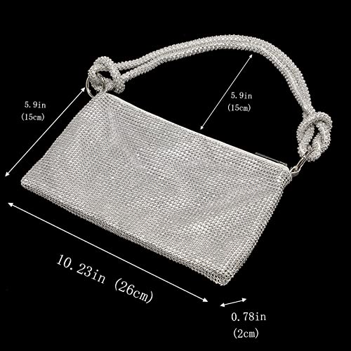 Rhinestone Purse Sparkly Bag Crystal Evening Clutch Bag for Women Evening Prom Rhinestone Handbag Bling Hobo Bag