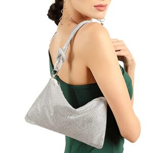 Rhinestone Purse Sparkly Bag Crystal Evening Clutch Bag for Women Evening Prom Rhinestone Handbag Bling Hobo Bag