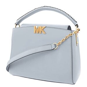 michael kors karlie medium leather satchel bag – pale blue