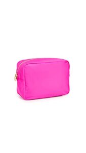 stoney clover lane women’s nylon large pouch, fuschia, pink, one size