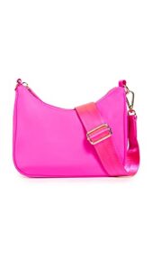stoney clover lane women’s nylon crossbody bag, fuschia, pink, one size
