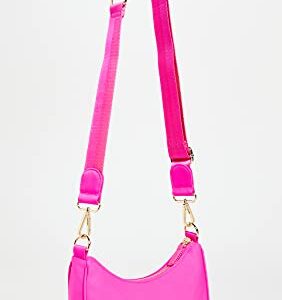 Stoney Clover Lane Women's Nylon Crossbody Bag, Fuschia, Pink, One Size