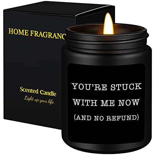 Mothers Day Gifts for Him Men-Anniversary Romantic Gifts for Men Husband Boyfriend Fiance, Valentines Day Wedding Thanksgiving Christmas Birthday Gifts for Him, Birthday Candle Gifts for Men (Black)