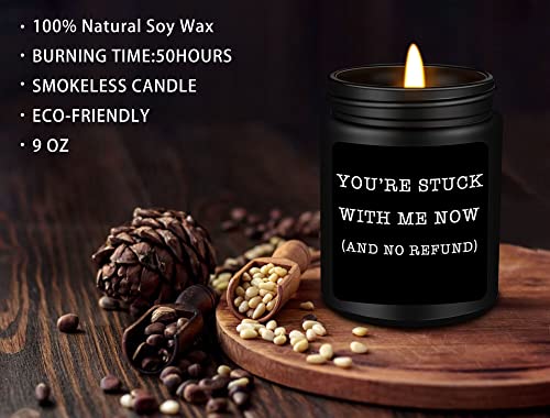 Mothers Day Gifts for Him Men-Anniversary Romantic Gifts for Men Husband Boyfriend Fiance, Valentines Day Wedding Thanksgiving Christmas Birthday Gifts for Him, Birthday Candle Gifts for Men (Black)