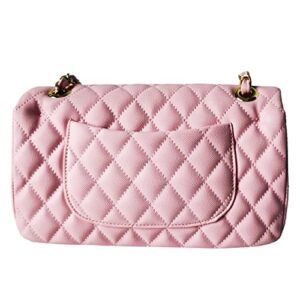 midunu crossbody bags for women handbags leather shoulder bag ladies purse evening wallets luxury quilted satchels (pink quilted bag)