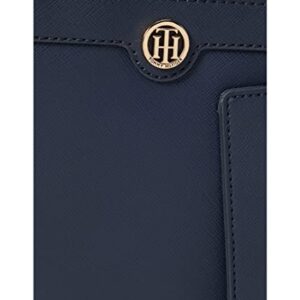 Tommy Hilfiger Gretta II Convertible Satchel with Hangoff Saffiano PVC Tommy Navy One Size